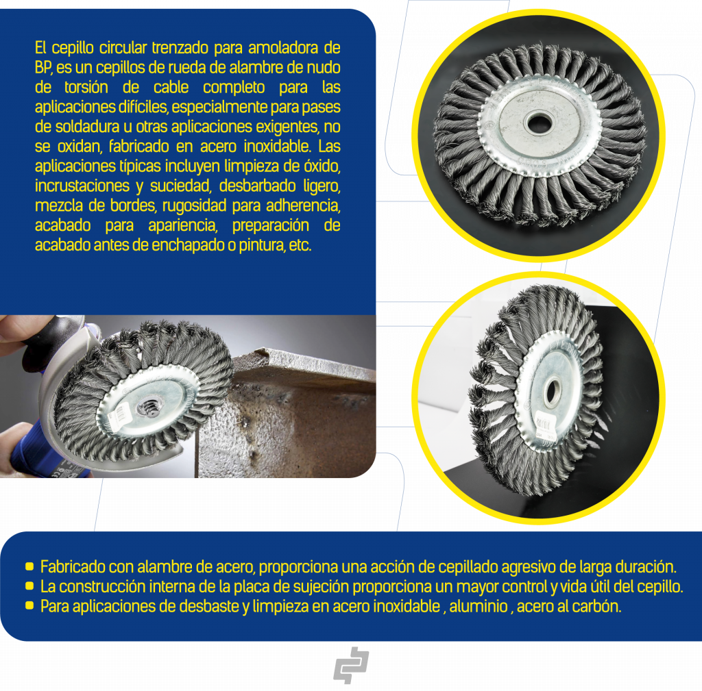 Cepillo Circular Trenzado Bp Ecuador