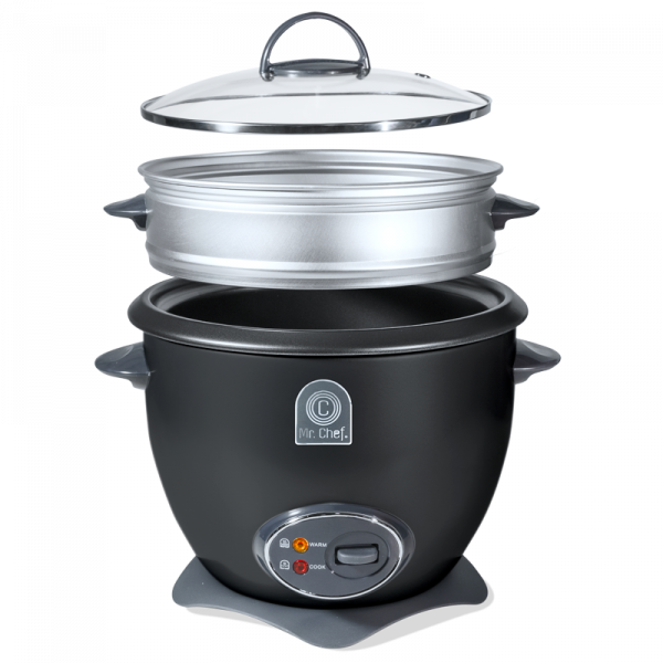 Olla Arrocera Cooker + Steamer 1.8 Lts Negro - Image 3