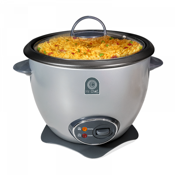 Olla Arrocera Cooker + Steamer 1.8 Lts Gris